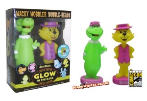 Wally Gator and Top Cat bobblehead. Glow in the Dark Bobble Head Set 
